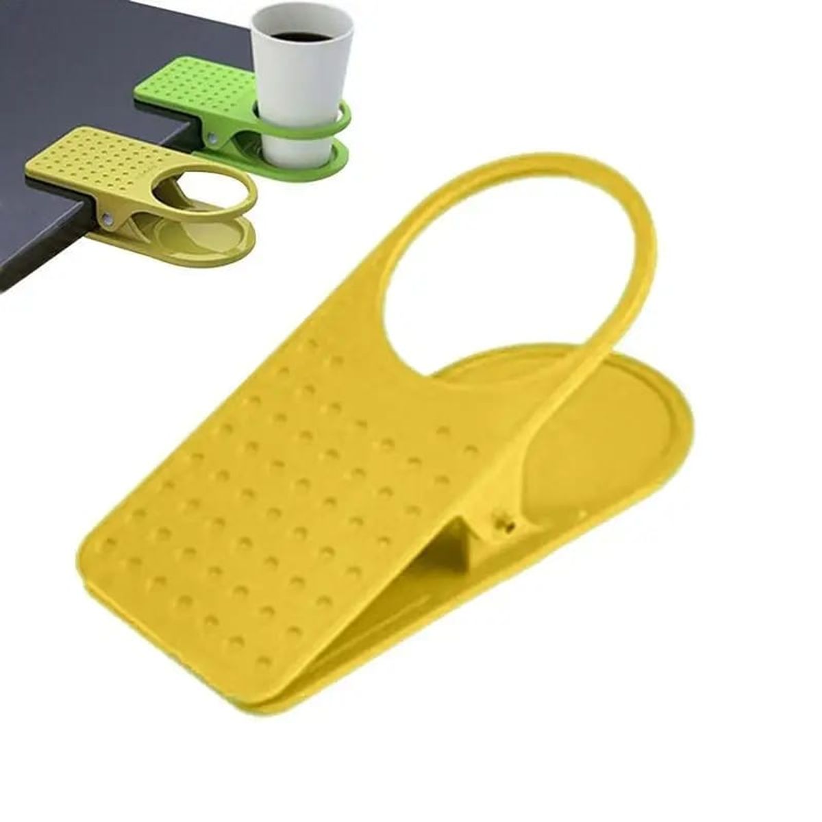 GENERICO - Porta Vasos Soporte Clip Pinza Escritorio Mesa