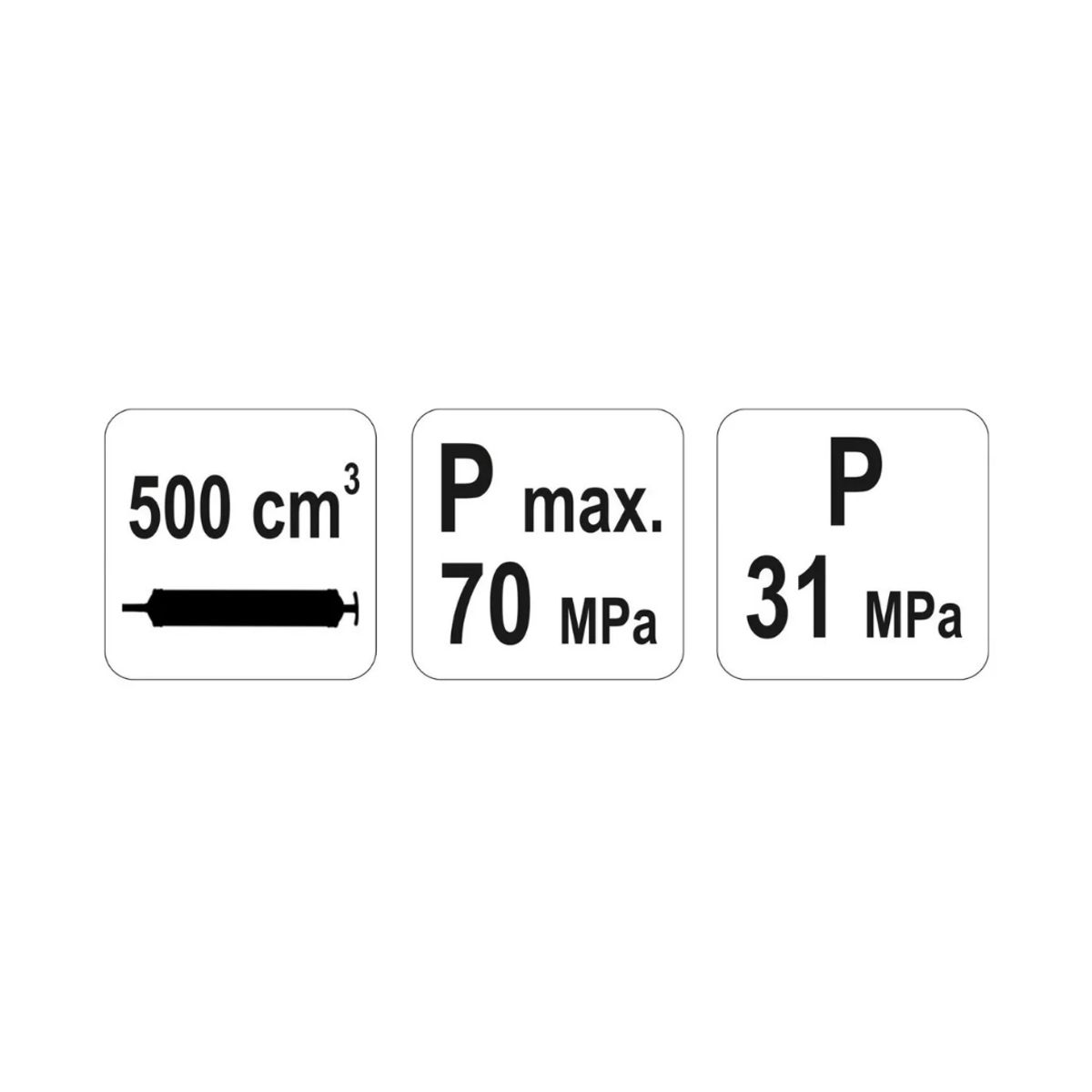 YATO - Jeringa Para Aceite Inyector Manual 500cc Yt-0708 Yato