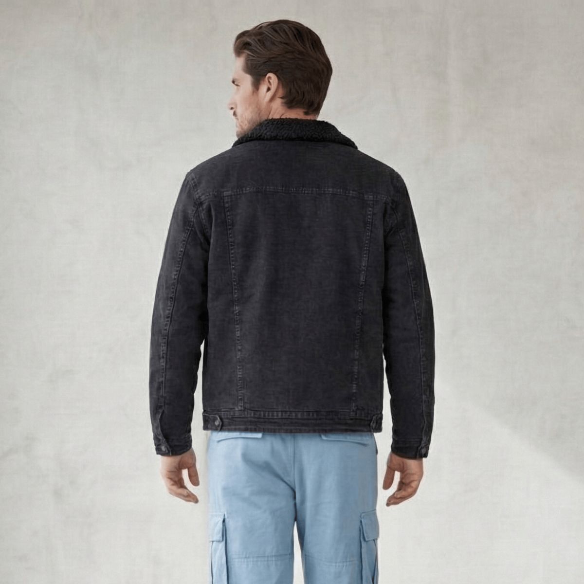 D'JOE - Chaquetas Denim Polar Hombre Oasis