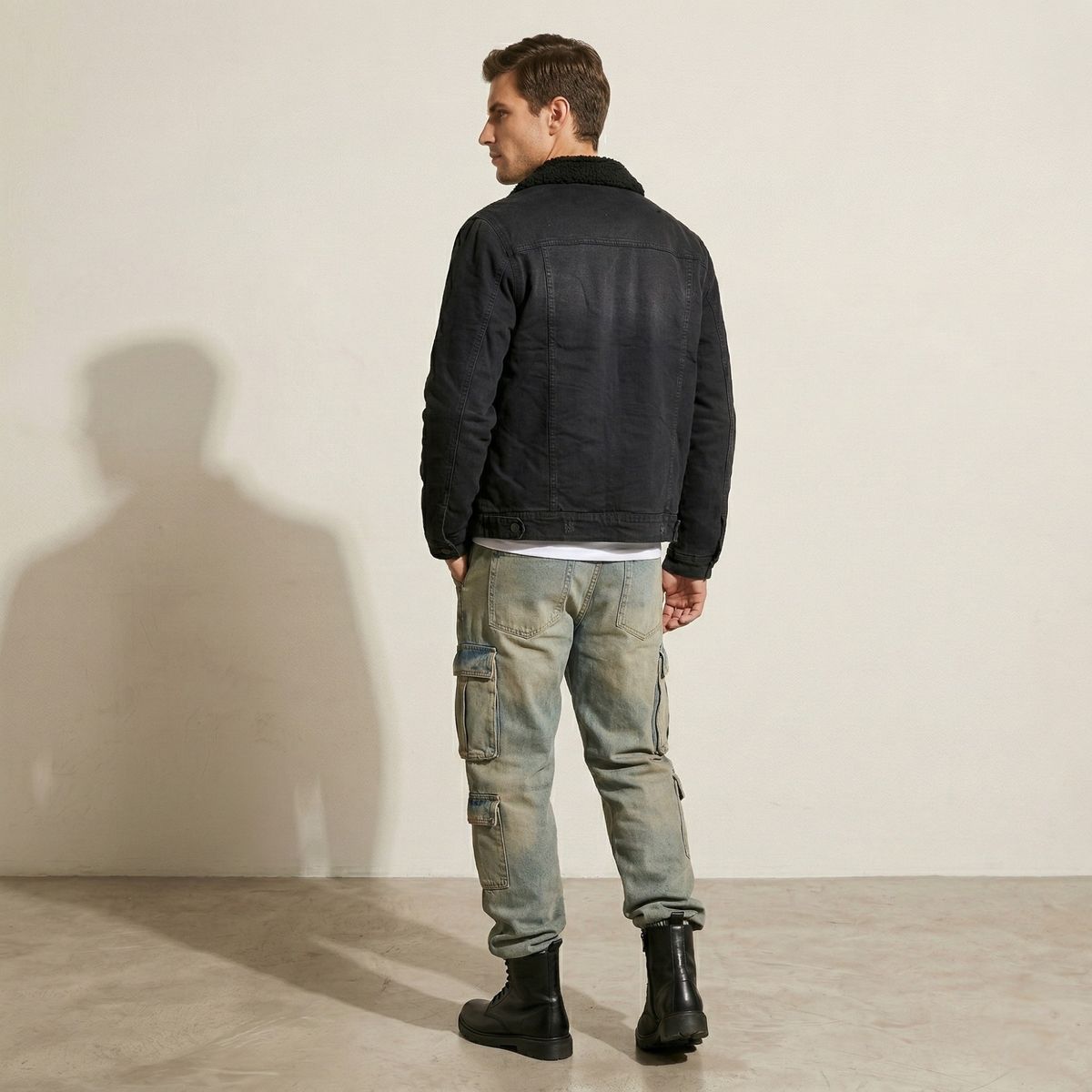 D'JOE - Chaquetas Denim Polar Hombre Oasis