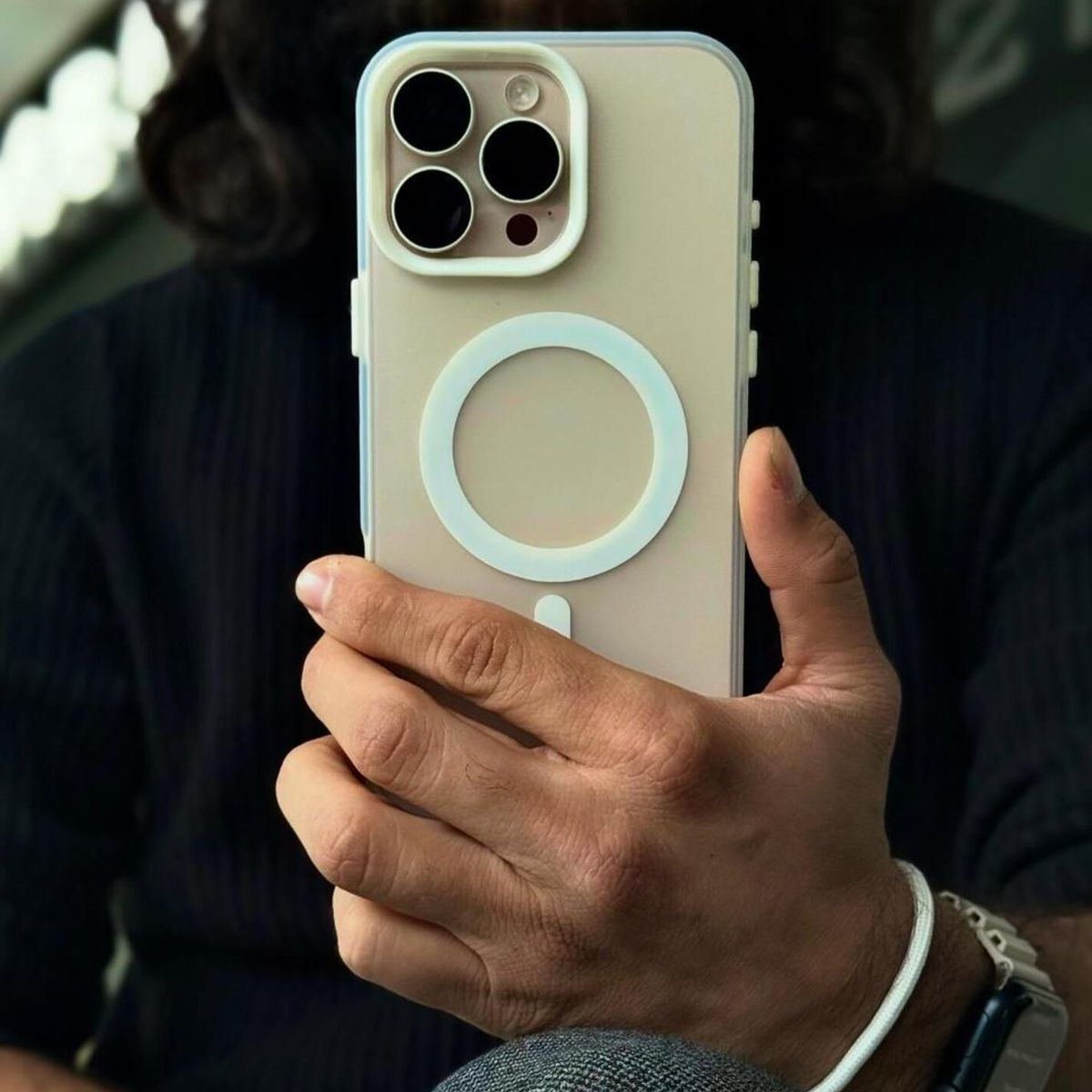 GENERICO - Carcasa Space Compact para iPhone 13 color White Stone