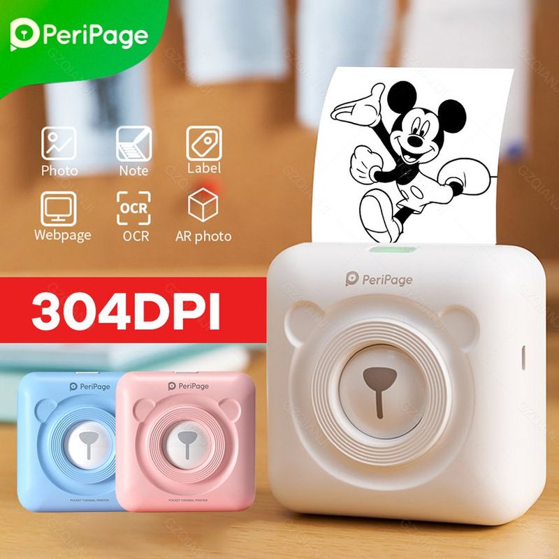OEM - Mini impresión bluetooth impresora fotográfica térmica portátil