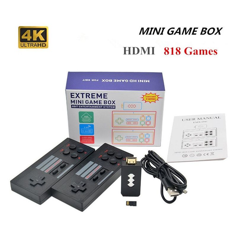 VDVO - Consola de videojuegos retro con salida av hdmi 818 juegos