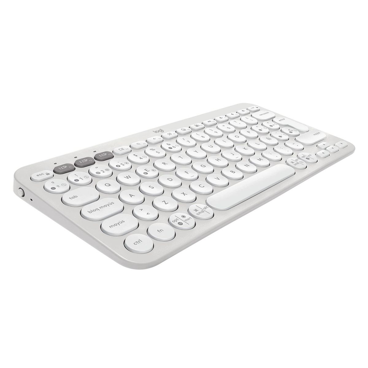 LOGITECH - Teclado Logitech Pebble Keys 2 K380s blanco