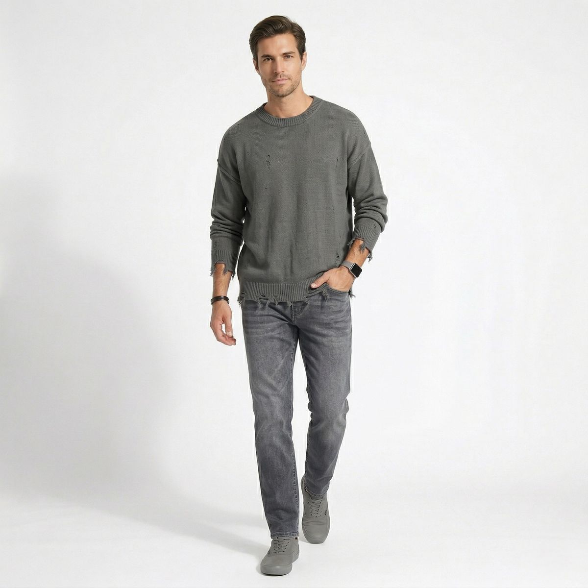D'JOE - Pantalon Jeans Skinny Forro Interno Hombre