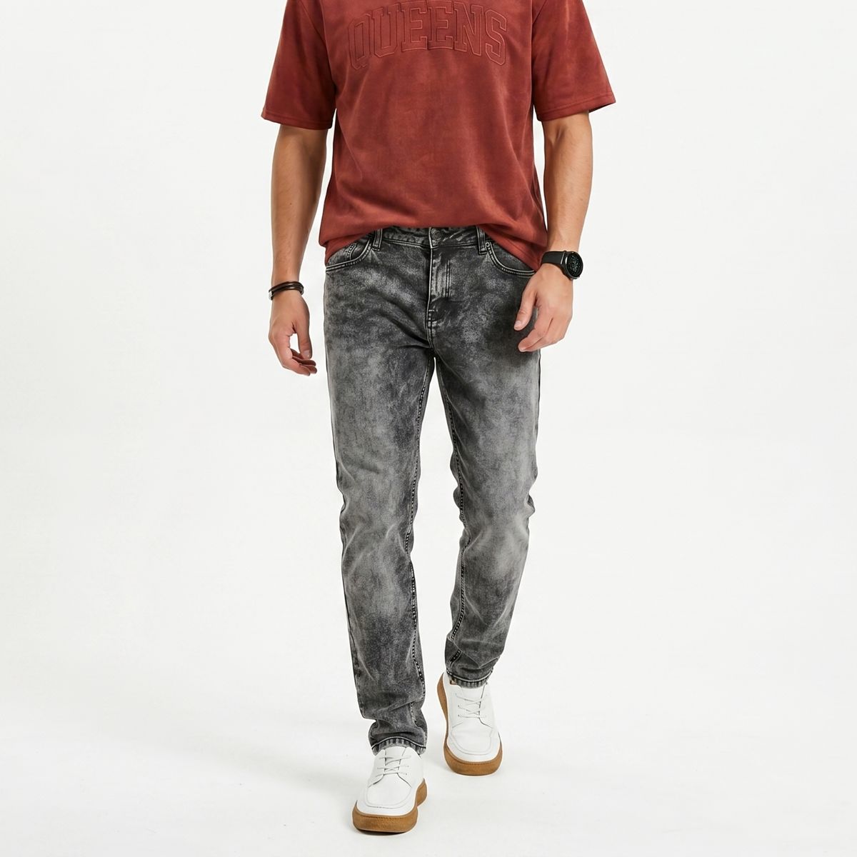 D'JOE - Pantalon Jeans Skinny Forro Interno Hombre