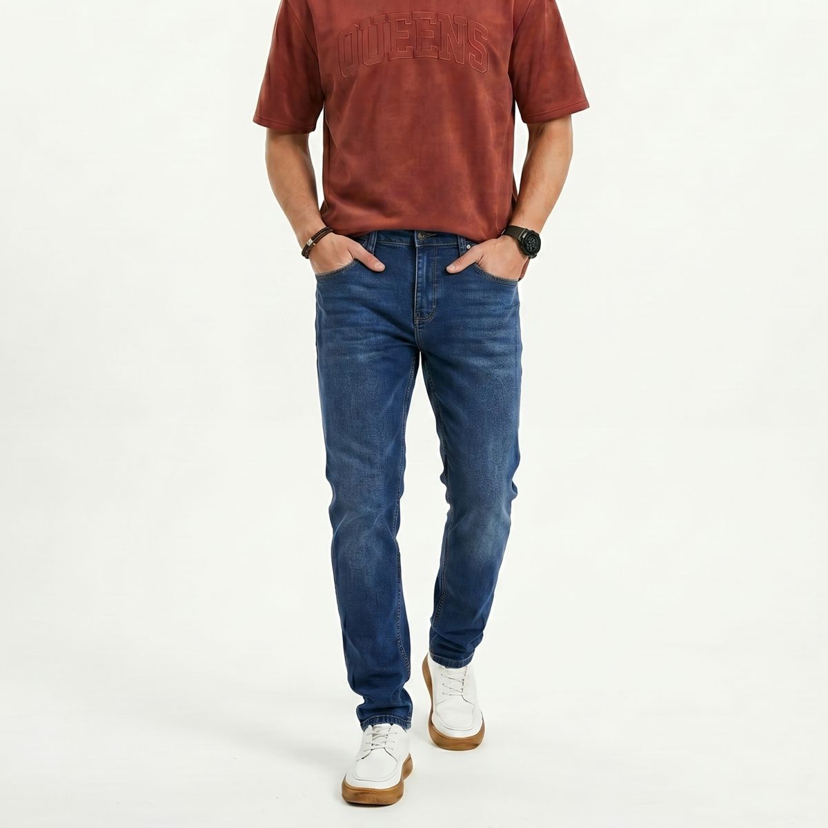 D'JOE - Pantalon Jeans Skinny Forro Interno Hombre