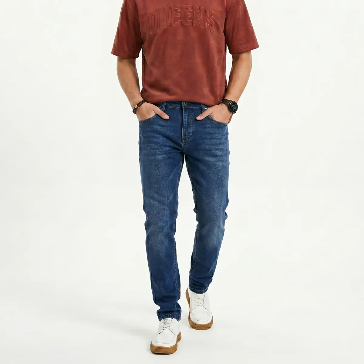 D'JOE - Pantalon Jeans Skinny Forro Interno Hombre