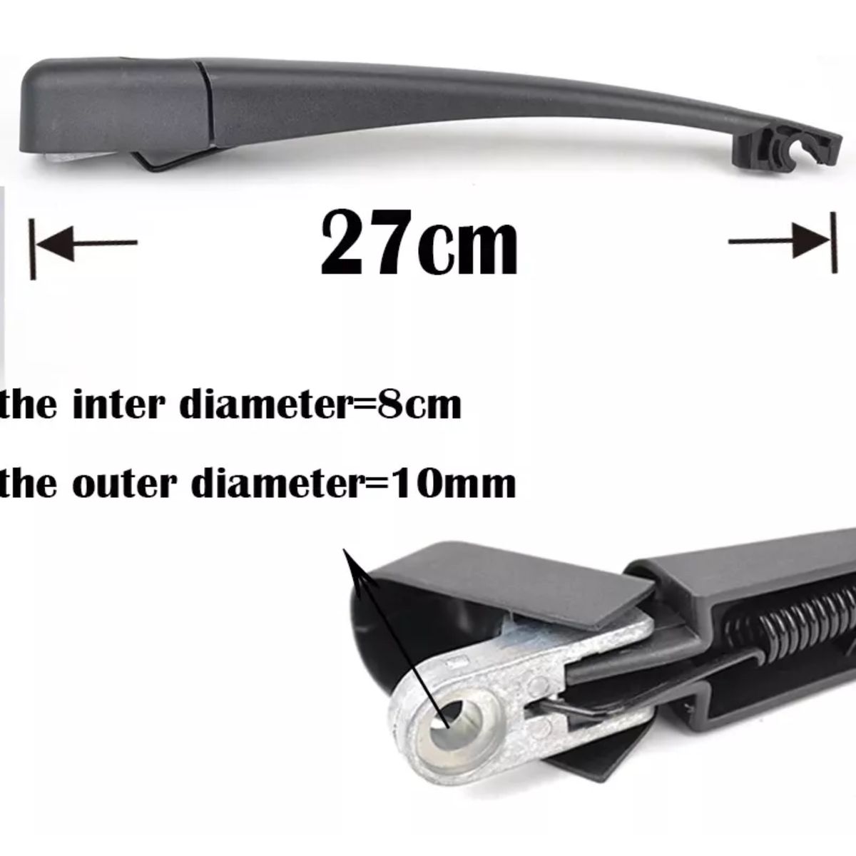 GENERICO - Plumilla Brazo Limpiaparabrisa Para Kia Morning 12-17 Traser