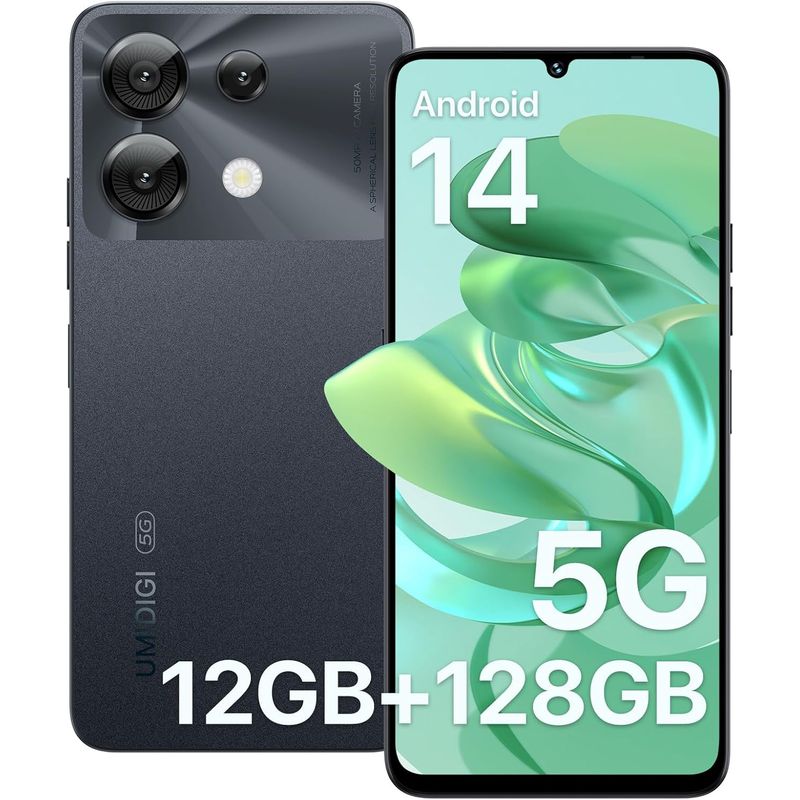 UMIDIGI - UMIDIGI G9 5G Celular 12GB+128GB Doble SIM Android 14 Smartphone