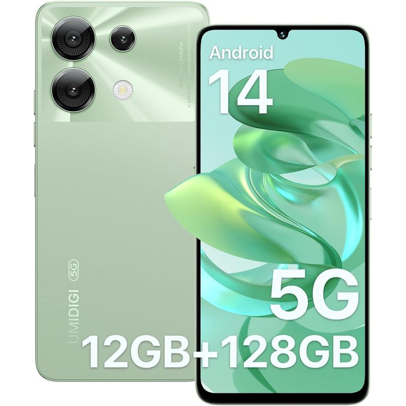 UMIDIGI - UMIDIGI G9 5G Celular 12GB+128GB Doble SIM Android 14 Smartphone