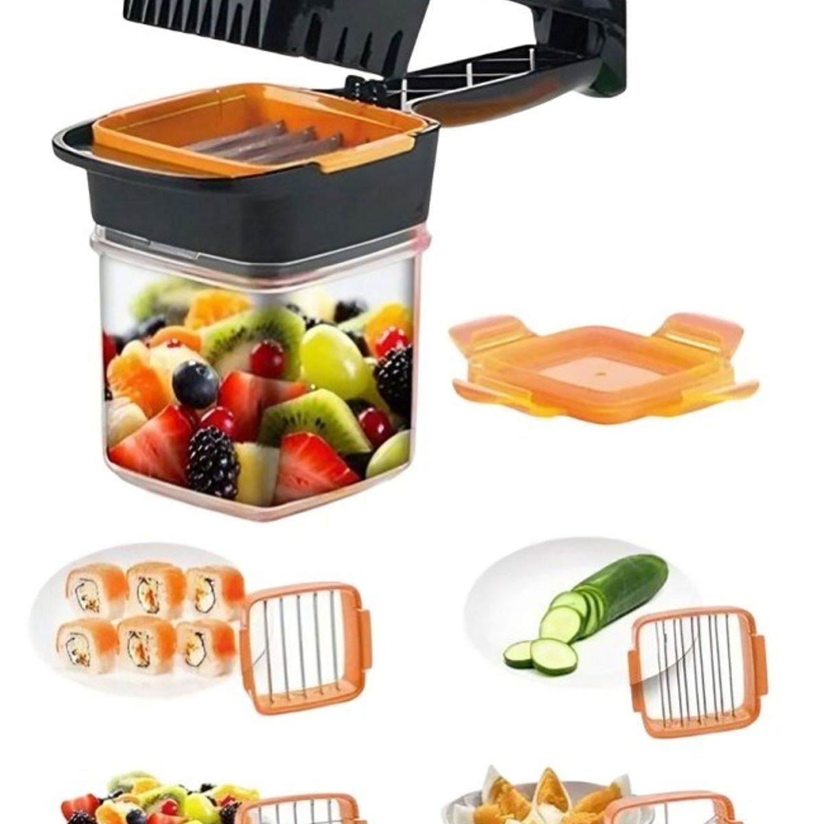 OEM - Picador Rebanador Múltiple 5 En 1 Verduras Frutas Ensaladas