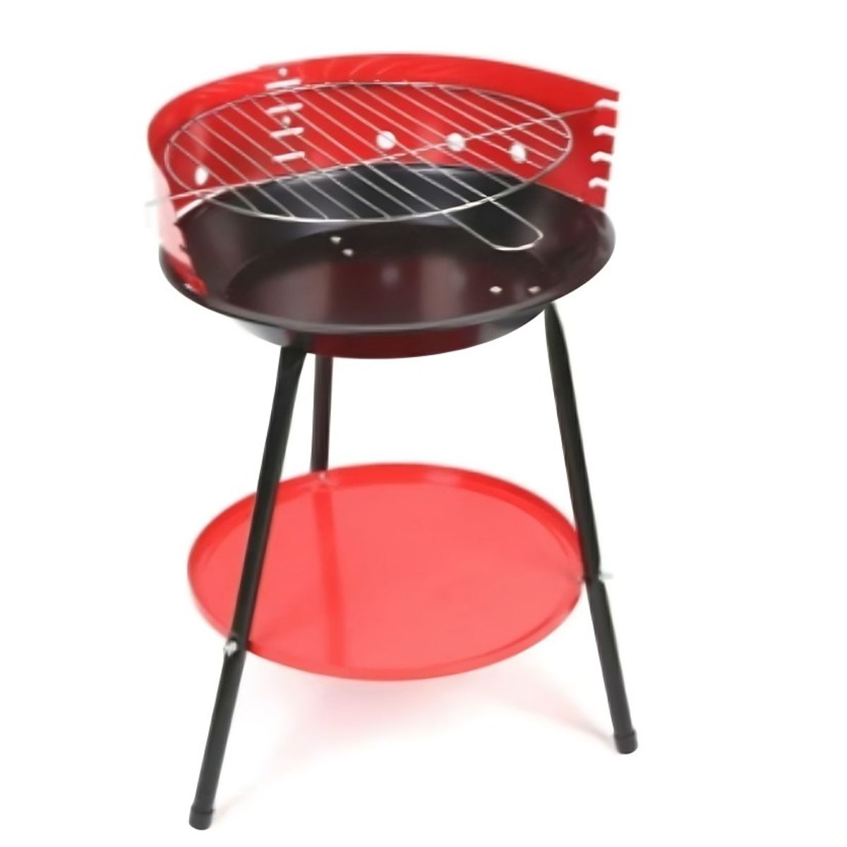 OEM - Parrilla Barbacoa Redonda De Acero Con Patas Desmontables