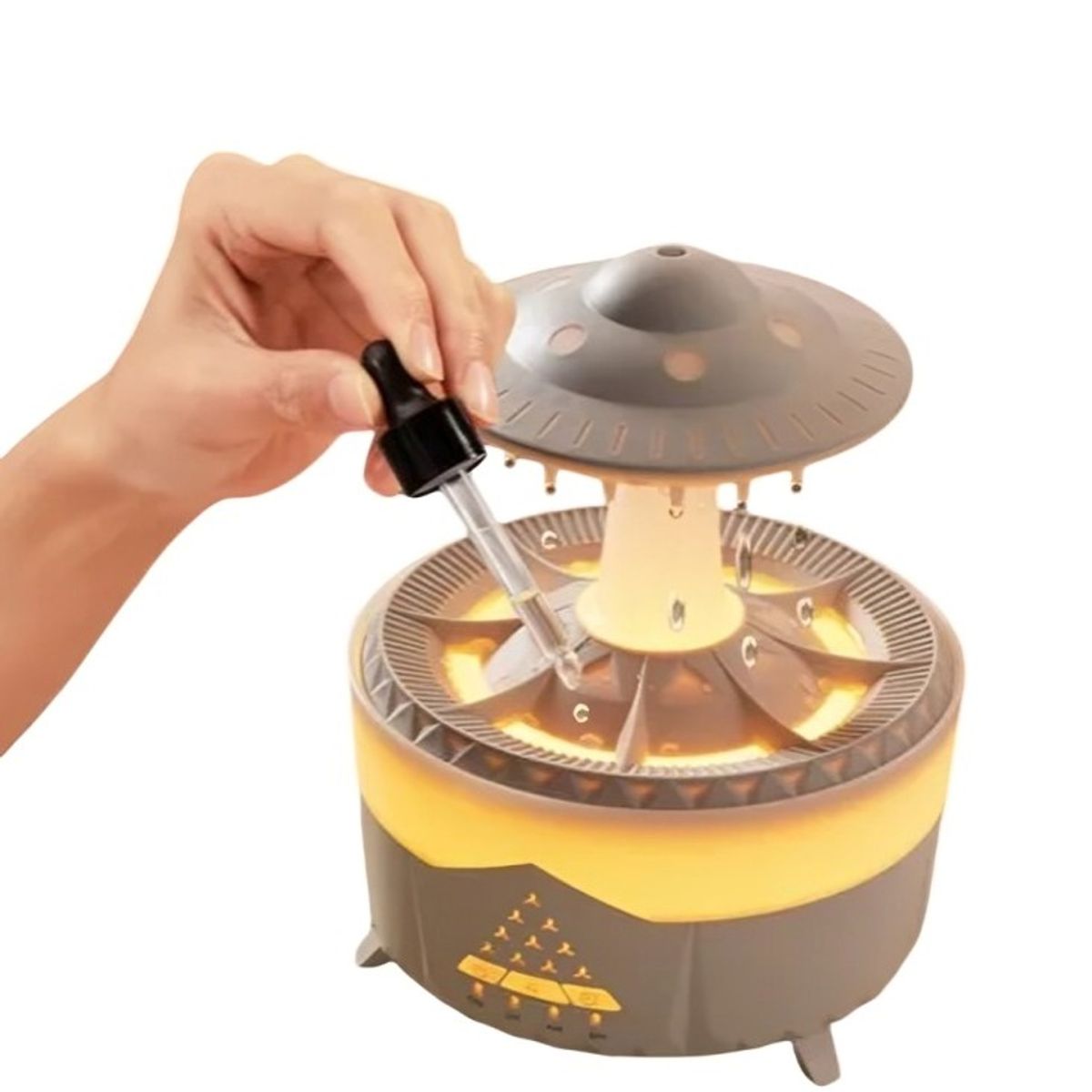 OEM - Difusor Humificador Relajante Hongo Gotas de Lluvia