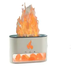 OEM - HUMIDIFICADOR FLAME DIFUSOR DE ACEITES ESENCIALES 250 ML BLANCO