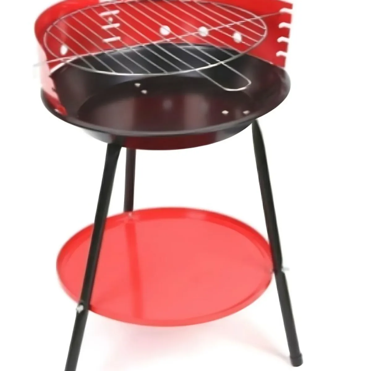 OEM - Parrilla Barbacoa Redonda De Acero Con Patas Desmontables