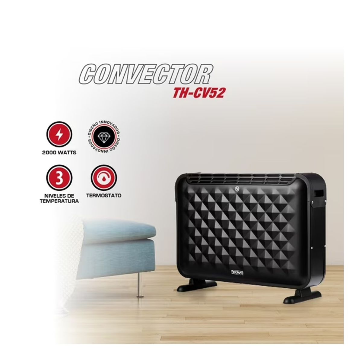 THOMAS - Calefactor Panel Convector Thomas TH-CV52