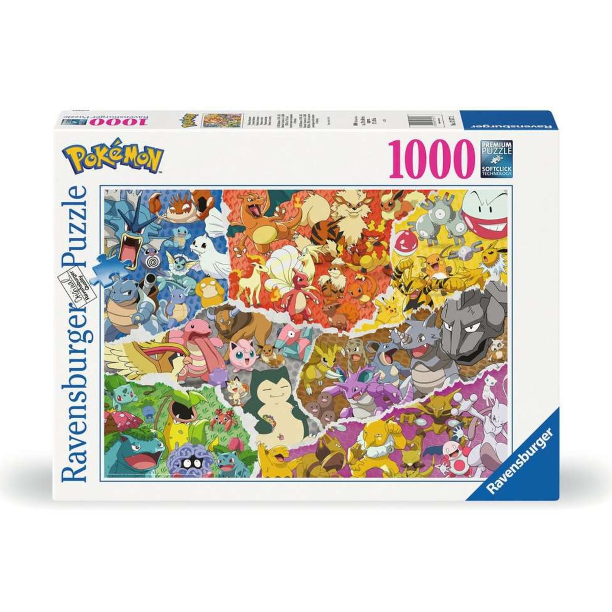 RAVENSBURGER - Puzzle Rompecabezas Ravensburger Pokémon 1000 piezas Collage