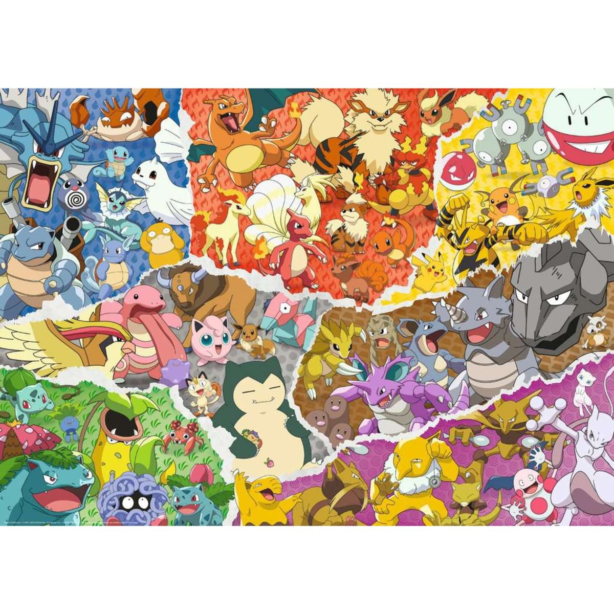 RAVENSBURGER - Puzzle Rompecabezas Ravensburger Pokémon 1000 piezas Collage