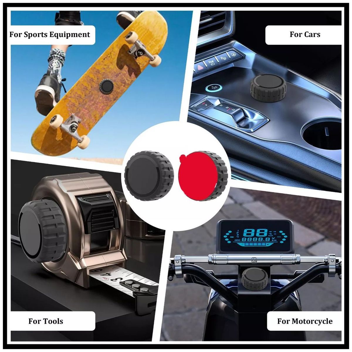 KUANGYE - 4pcs Fundas Para Airtag Resistente Con Adhesivo