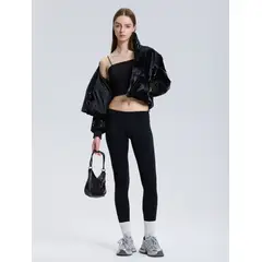 EASTONE - Chaqueta Puff Mujer Con Cintura Elástica Ajustable