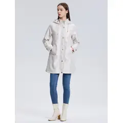 EASTONE - Chaqueta De Paño Con Lazo En La Cintura Mujer