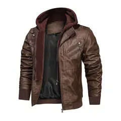 EASTONE - Chaqueta Capucha Desmontable Hombre Cierre Metálico