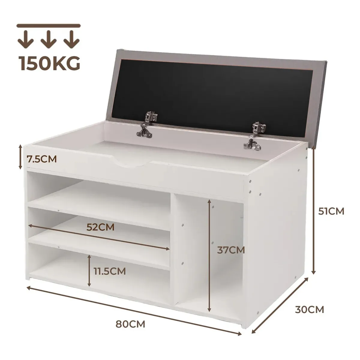 ROHE - Zapatero Organizador Con Asiento 3 Niveles