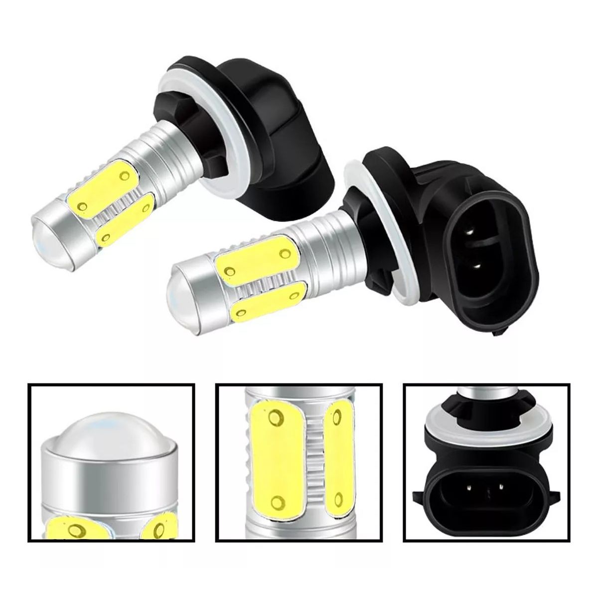 KUANGYE - Par De Ampolletas H27 881 Para Neblinero Led Blanco