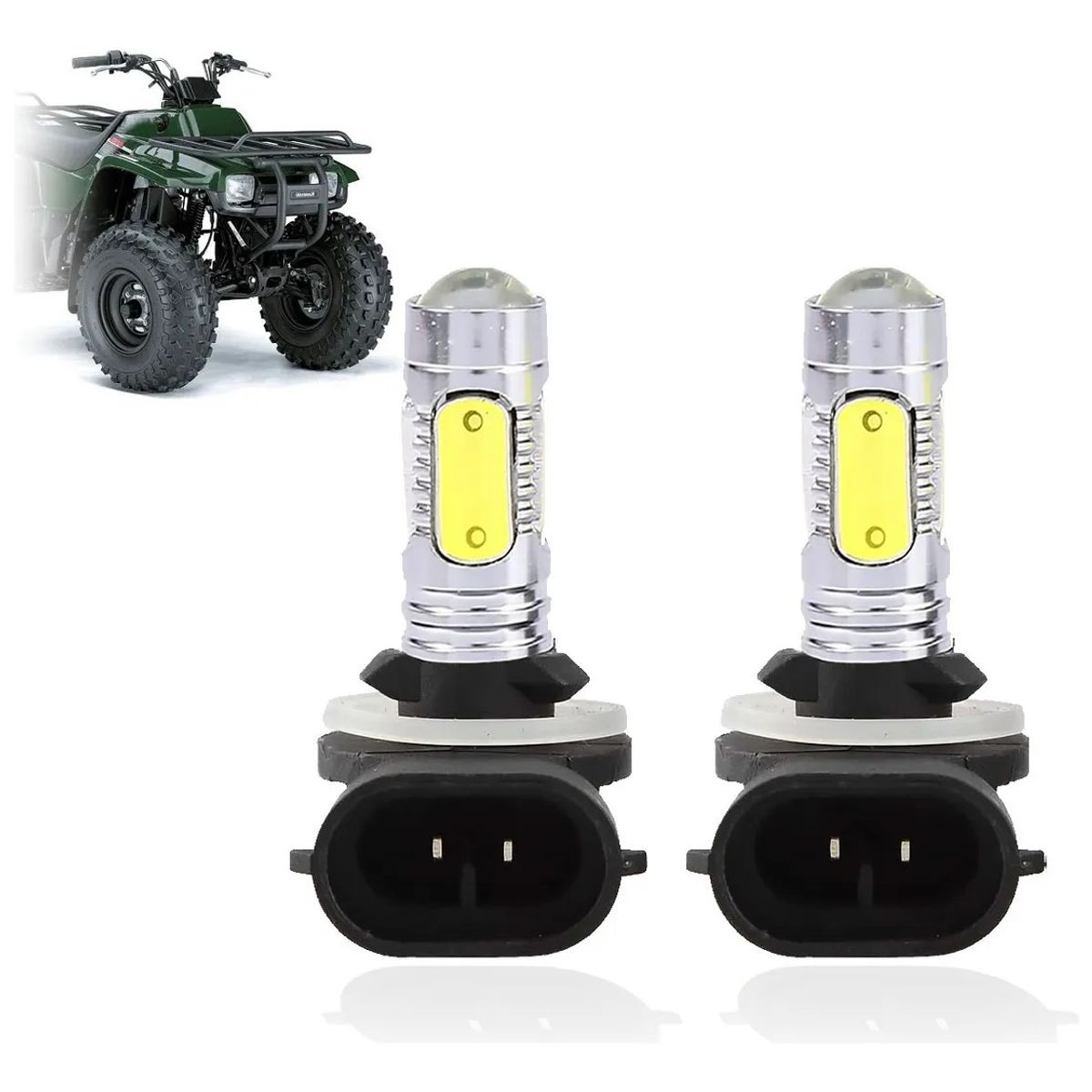 KUANGYE - Par De Ampolletas H27 881 Para Neblinero Led Blanco