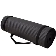 SUPERCENTER - Mat Yoga 10 Mm Alfombra Resistente Pilates Extra Gruesa Negro