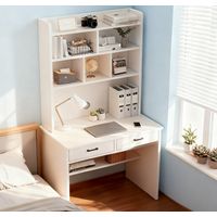 Escritorio Con Estanteria Biblioteca 80x180 cm Cajón Oficina