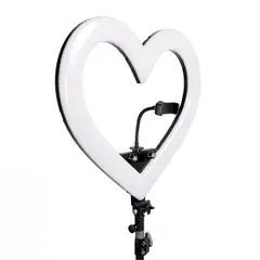 GENERICO - Aro De Luz Forma De Corazón 10 Pulgadas 26 Cm RGB