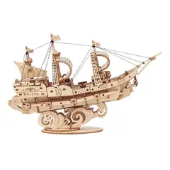 GENERICO - Barco mercante puzzle 3D color crema