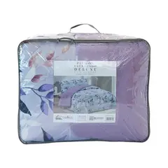 DORAL - Plumón sherpa estampado 1,5 plazas lila