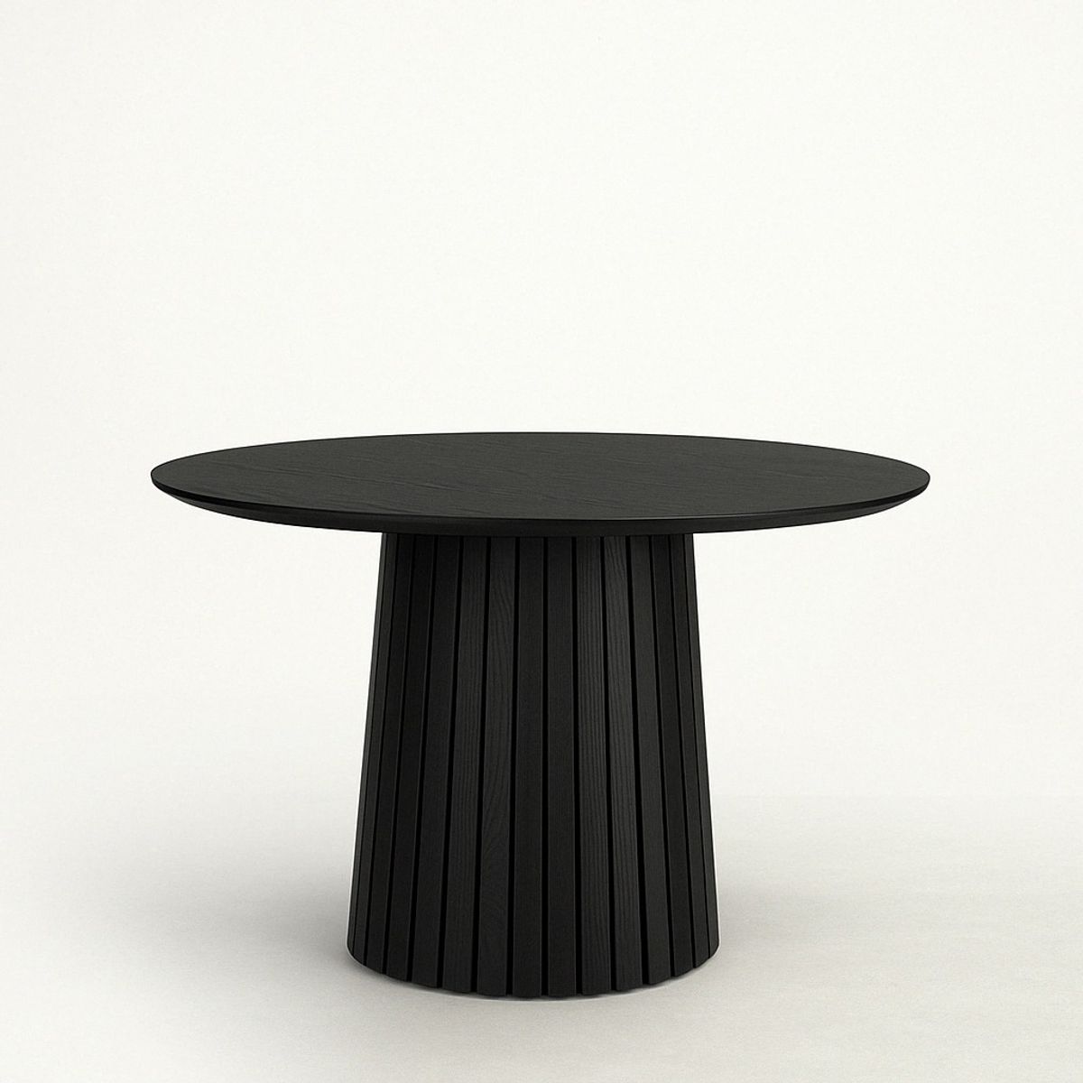 GENERICO - Mesa De Comedor Nara Redonda Chapa De Madera 120cm Negra