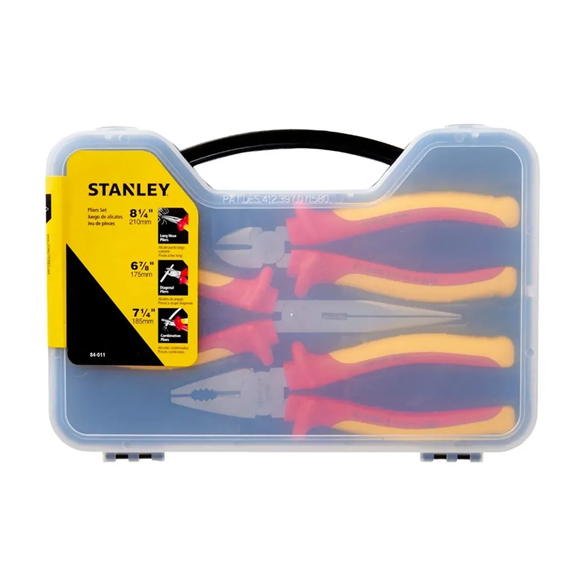STANLEY - Juego de Alicates Aislados Stanley 1000V - 3 Piezas