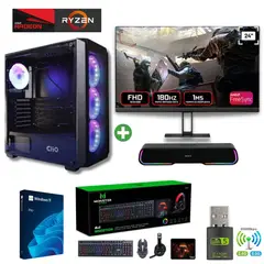 AMD CORP - Pc Gamer AMD Ryzen 5 5500 - 16GB - RX 6600 - 1TB (Parlante + Monitor 24") P1