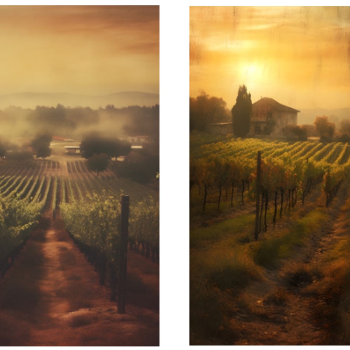 LOS REGALONES - Cuadro Canvas Imagen Granja en lienzo Pack X2 Uds 30x50cm Cu