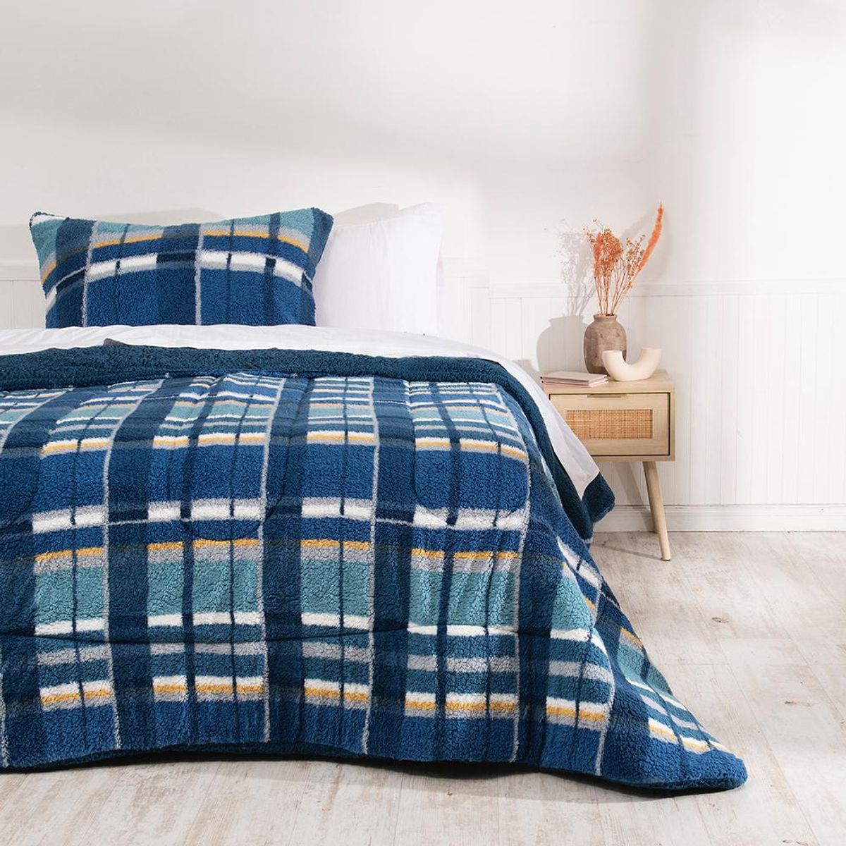 MASHINI - Plumon Sherpa -sherpa Mashini 2 Plaza tartan