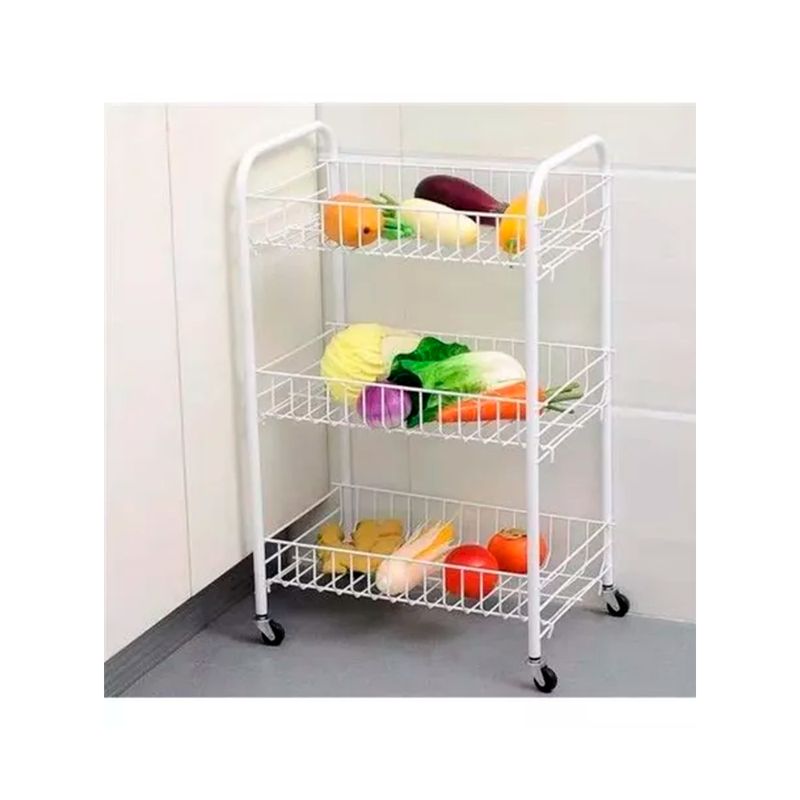 GENERICO - Estante Organizador Para Cocina Con Ruedas De 3 Niveles