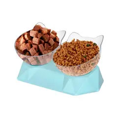 GENERICO - Cuencos Elevados Dispensador Comida Gato Comedero Perro Agua