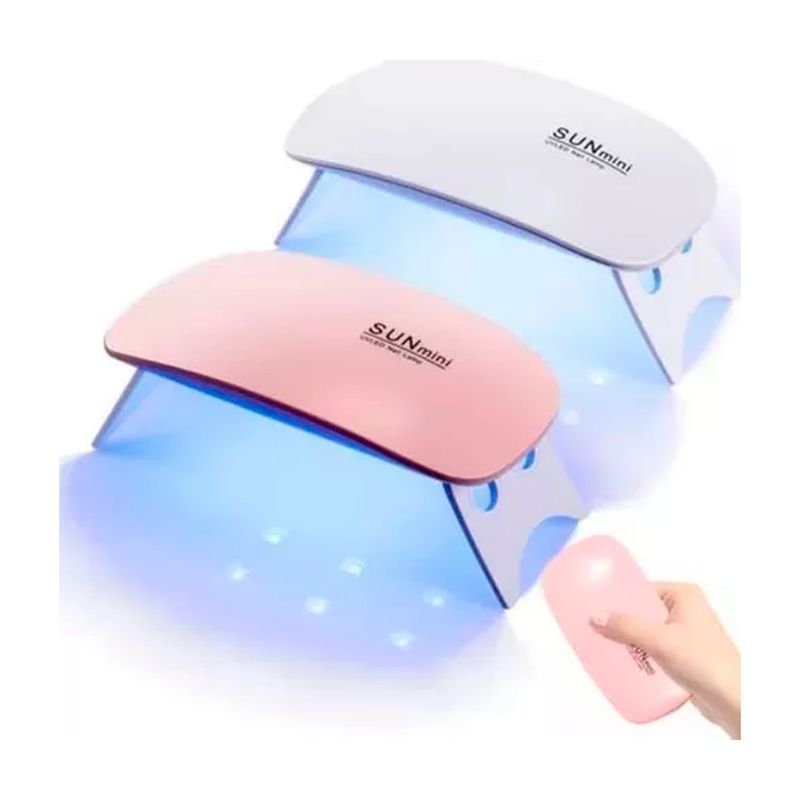 GENERICO - Mini Lámpara Sun Uv Led Color Rosado