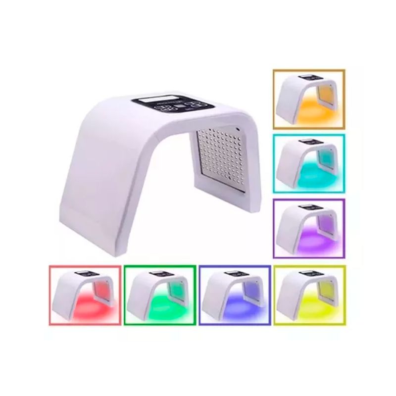 GENERICO - Lampara De Luz Facial 7 Colores Led Omega Light