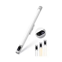 GENERICO - Luz Barra Clóset Con Sensor Movimiento 38cm Pantalla Digital Estructura Blanco