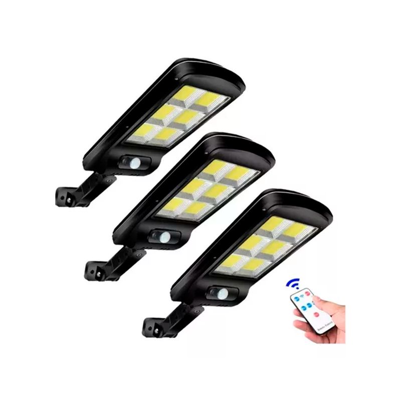GENERICO - Pack Focos Solar Exterior Luz Led Lampara Sensor Movimiento