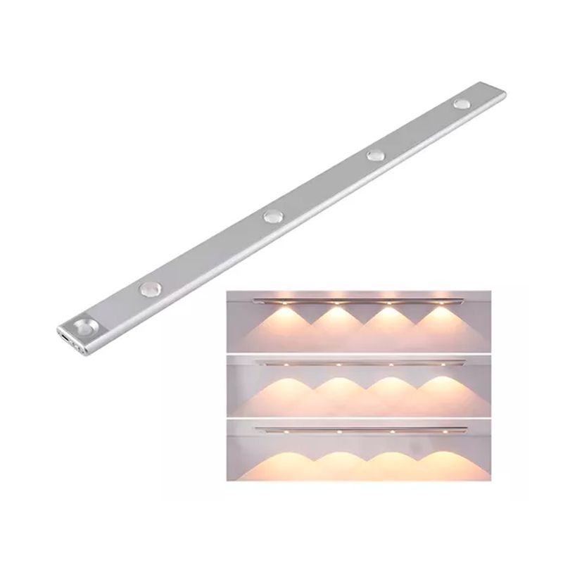 GENERICO - Luz Led Recargable Con Sensor De Movimiento Largo 60 Cms