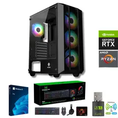 AMD CORP - Pc Gamer AMD Ryzen 5 5500 - 32GB RAM - RTX 5060 - 2TB - WIFI - PRO