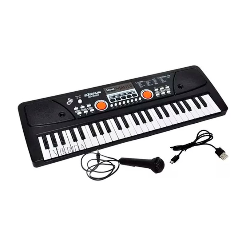 GENERICO - Teclado Piano Musical De Niños Ideal Para Aprender A Tocar Color Negro - 296006