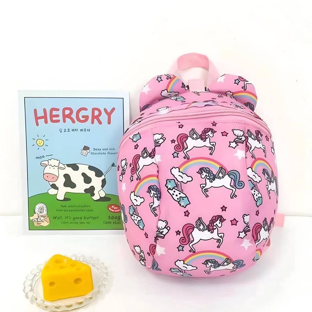 GENERICO - MINI MOCHILA INFANTIL DINSEÑO UNICORNIO ROSA